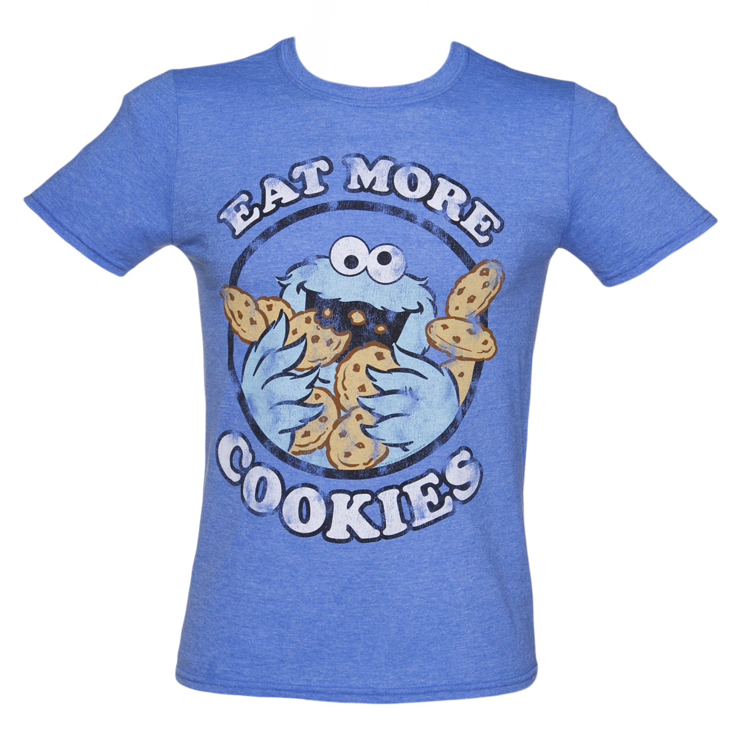 TruffleShuffle Mens Cookie Monster Eat More Cookies T-Shirt