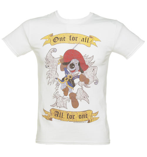 TruffleShuffle Mens Dogtanian White T-Shirt