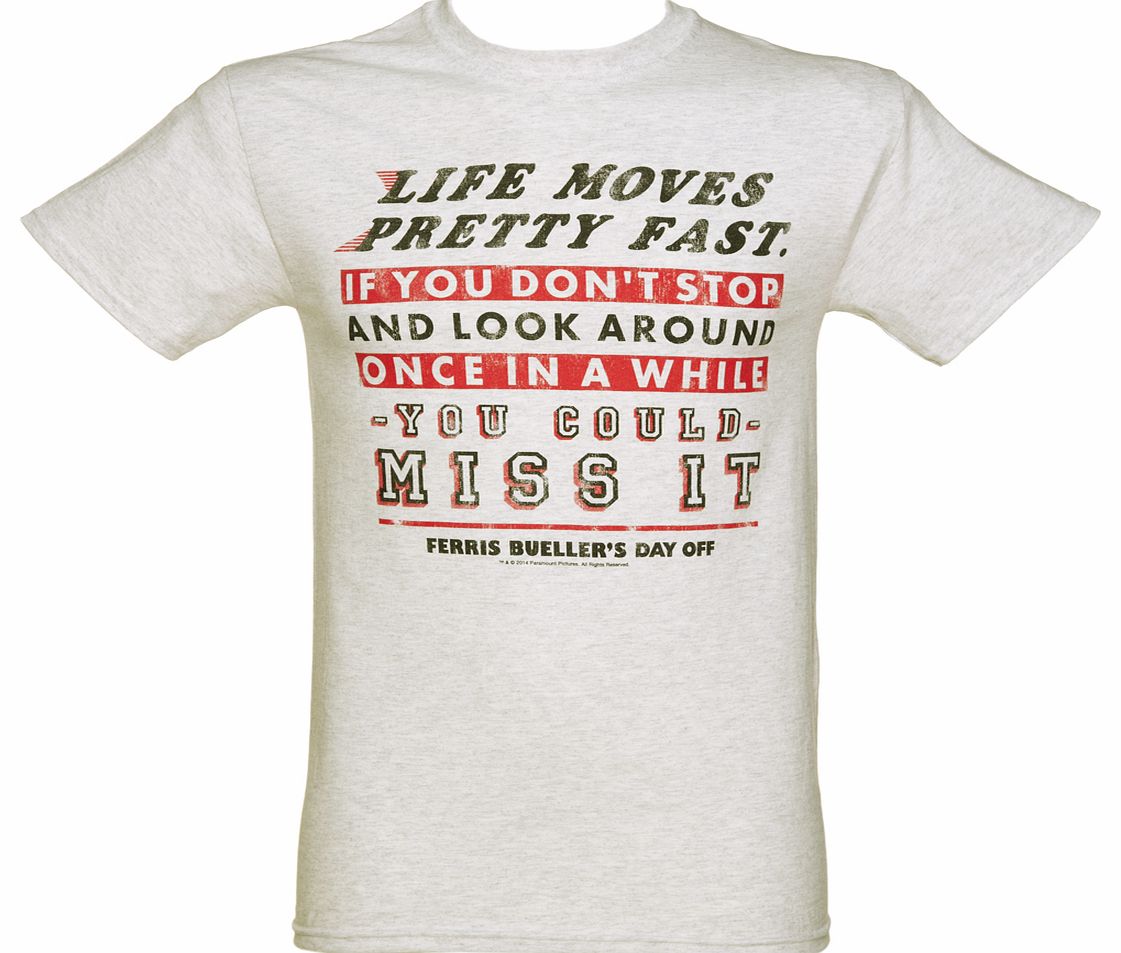 Mens Ferris Bueller Life Moves Pretty Fast