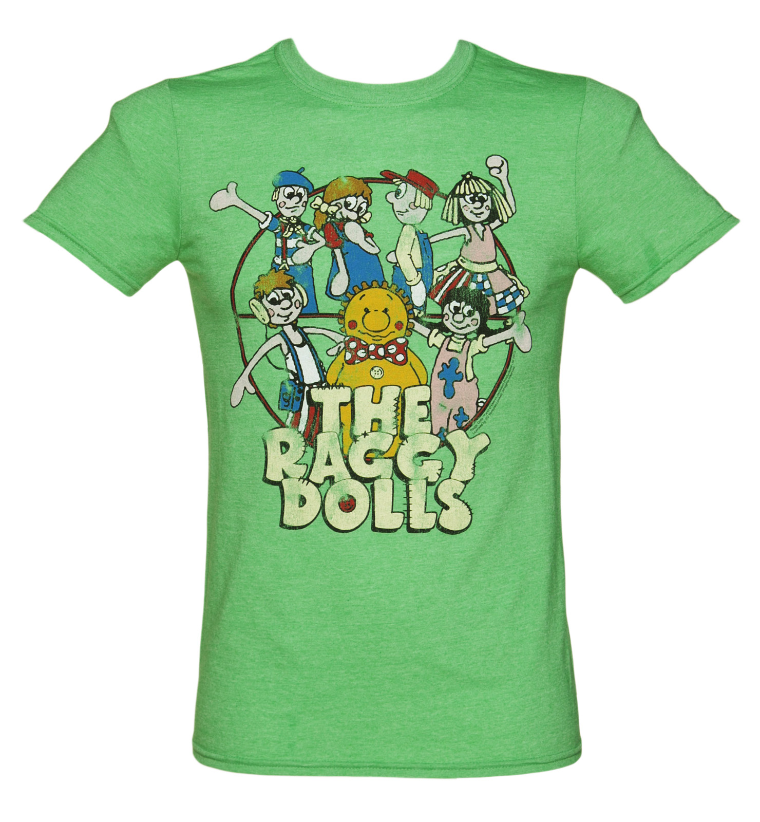 TruffleShuffle Mens Green Raggy Dolls Gang T-Shirt