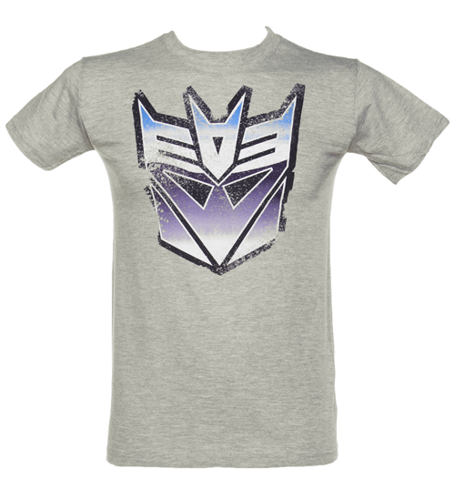 TruffleShuffle Mens Grey Decepticon Transformers T-Shirt