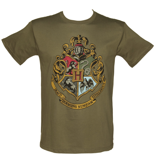 TruffleShuffle Mens Harry Potter Hogwarts Crest T-Shirt