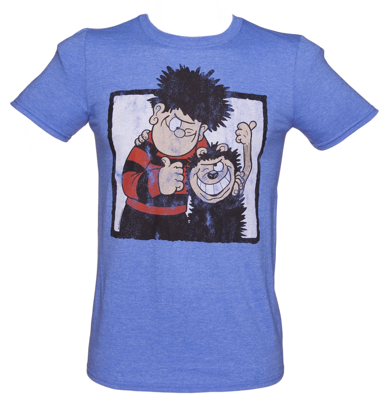 TruffleShuffle Mens Heather Blue Dennis The Menace And