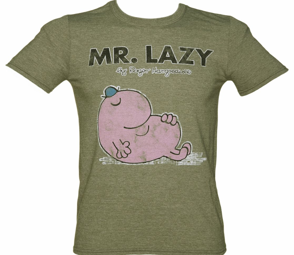 TruffleShuffle Mens Mr Lazy Mr Men T-Shirt