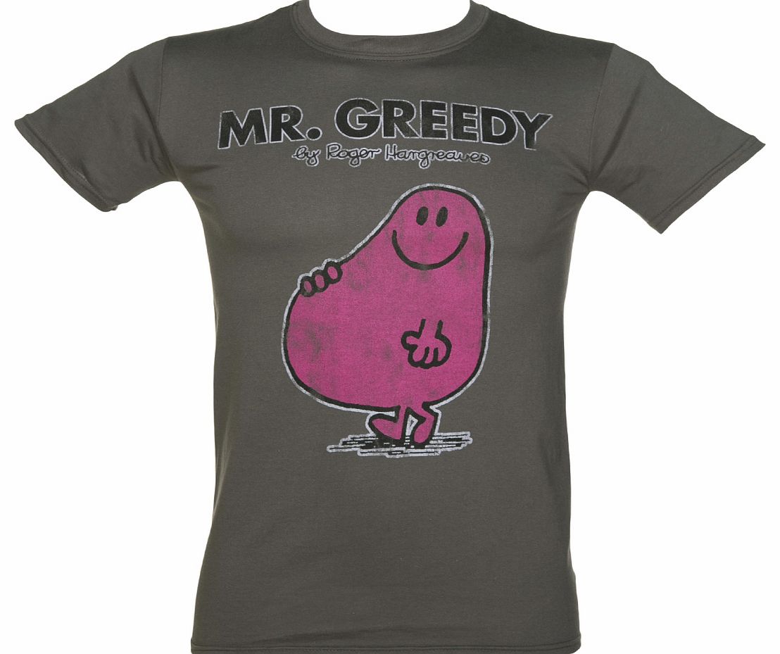 TruffleShuffle Mens Mr Men Mr Greedy T-Shirt