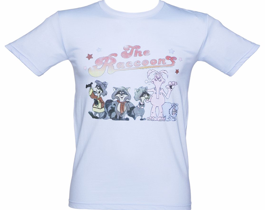 TruffleShuffle Mens Retro Raccoons Gang T-Shirt
