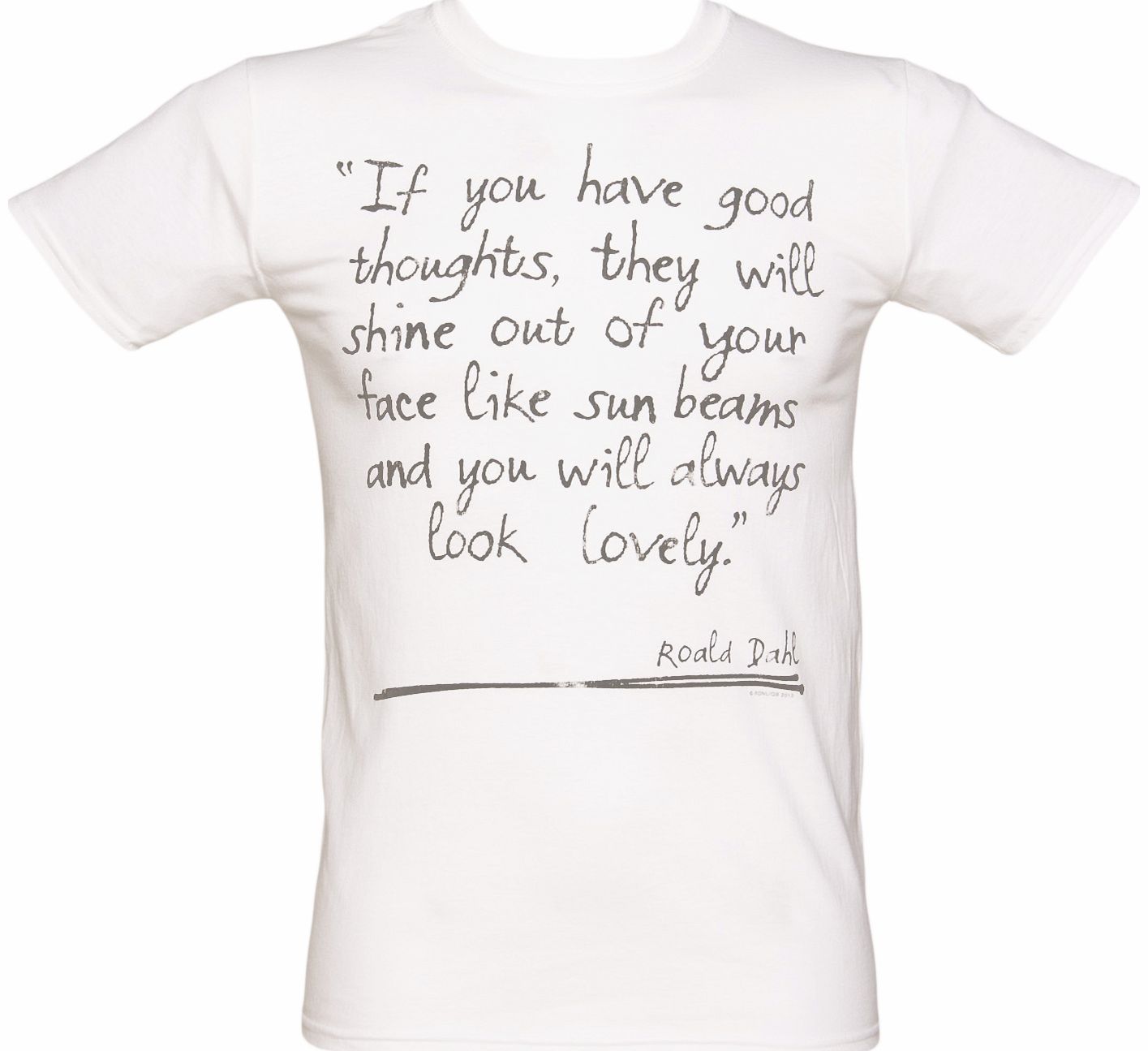 TruffleShuffle Mens Roald Dahl Good Thoughts T-Shirt