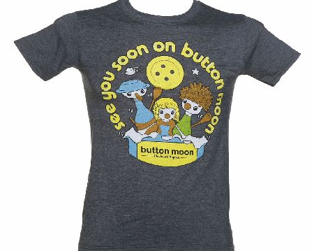 Mens See You Soon On Button Moon T-Shirt