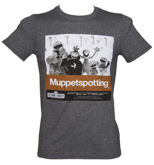 TruffleShuffle Mens Sesame Street Muppetspotting T-Shirt