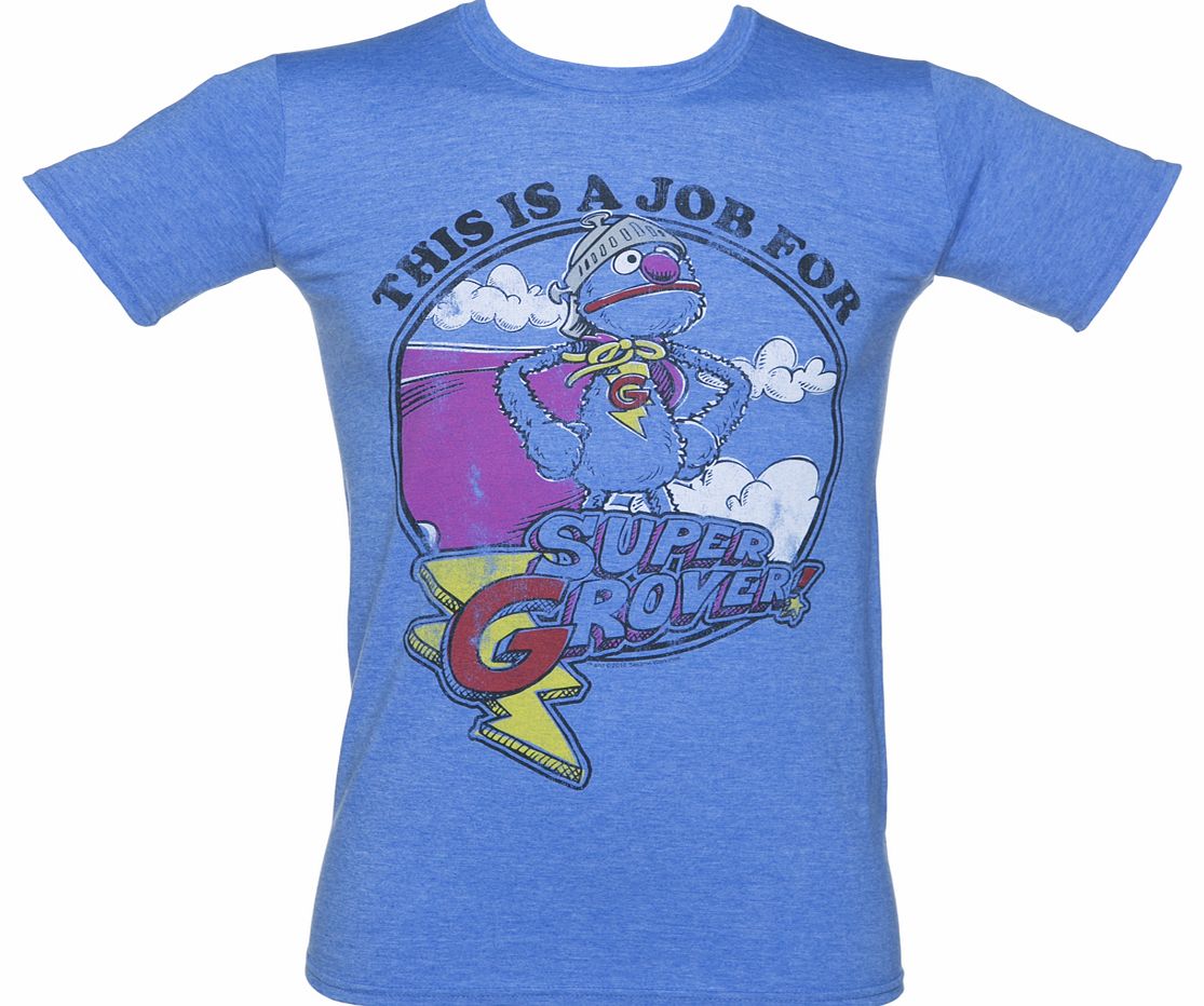 TruffleShuffle Mens Sesame Street Super Grover T-Shirt