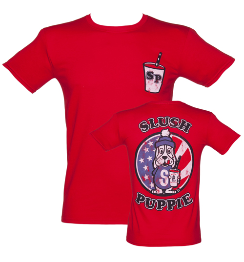 TruffleShuffle Mens Slush Puppie US Flag Varsity T-Shirt