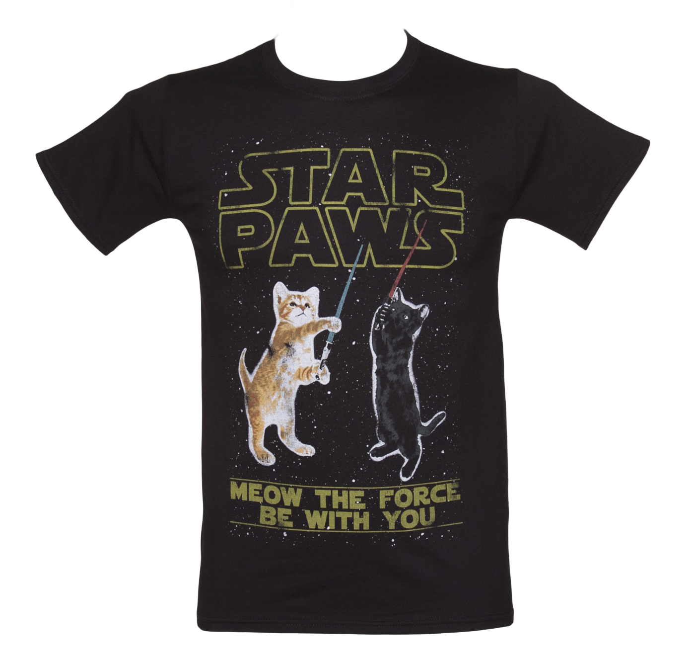 TruffleShuffle Mens Star Paws Parody T-Shirt