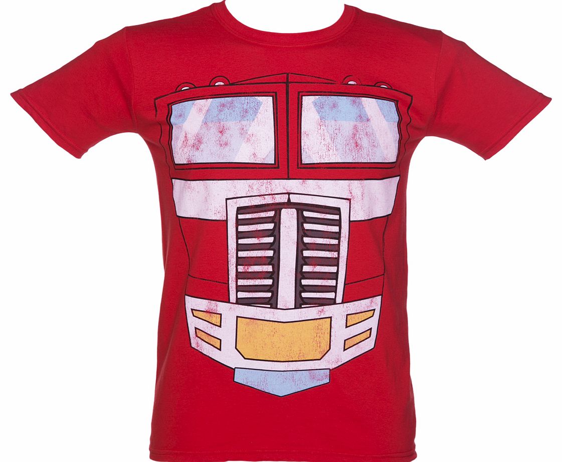 Mens Transformers Optimus Prime Body T-Shirt