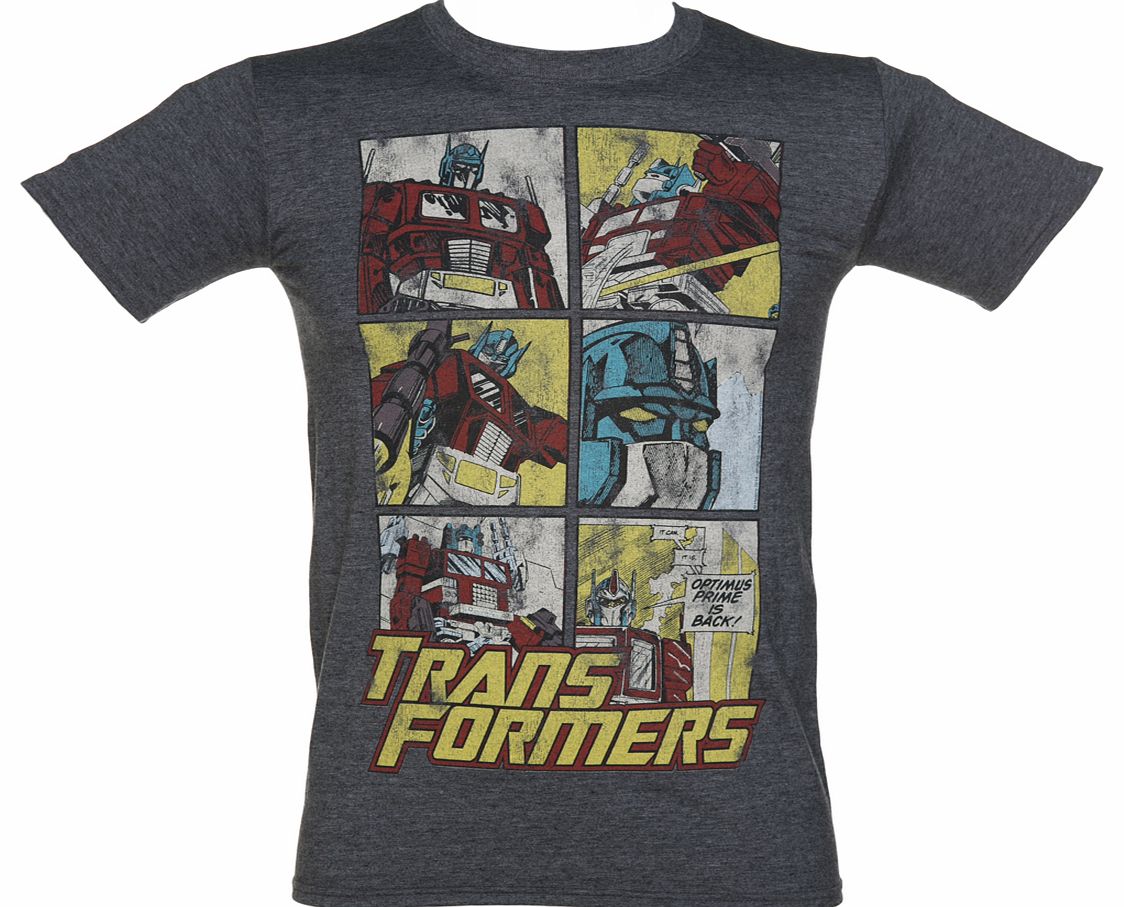 TruffleShuffle Mens Transformers Optimus Prime Comic T-Shirt