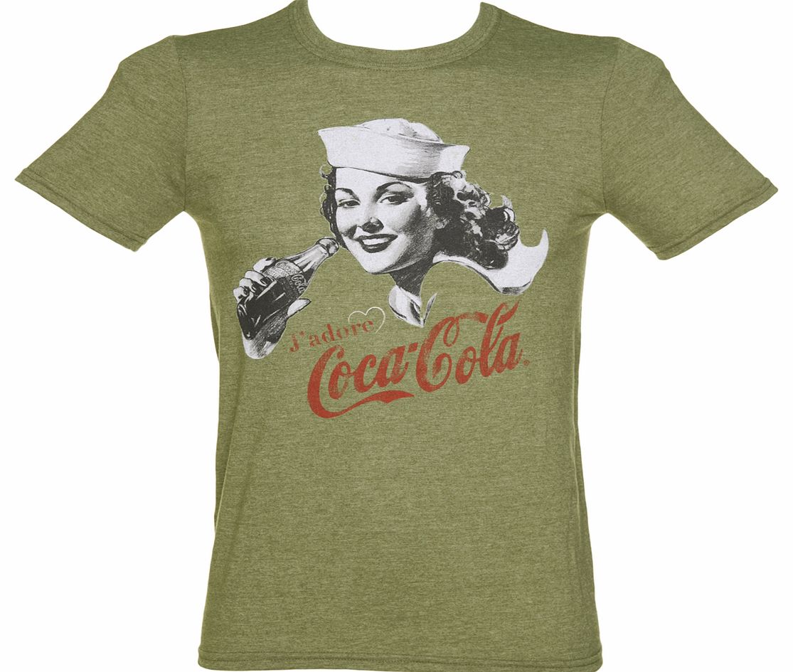 TruffleShuffle Mens Vintage Jadore Coca-Cola T-Shirt