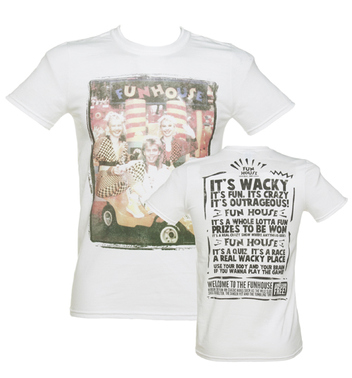 TruffleShuffle Mens White Pat Sharp And The Twins Fun