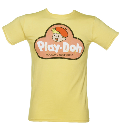 Mens Yellow Vintage Play-Doh T-Shirt