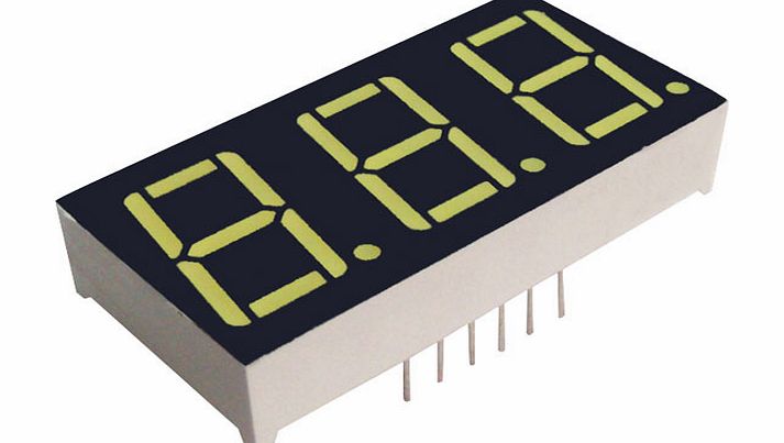 TruOpto 14.2mm 3 Digit White Display Anode 65mcd