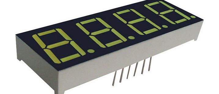 TruOpto 14.2mm Quad Red Display Anode 20mcd OSL40562-IR