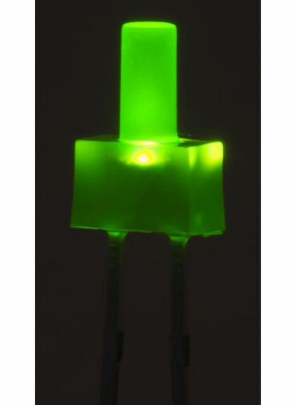 TruOpto 2mm 12V Tower LED Green 20mcd Diffused