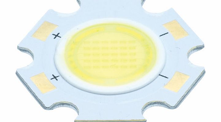 TruOpto 6W Power LED Star Warm White COB 650lm 3000K