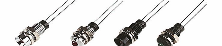 TruOpto L-34gd 3mm Green LED Prominent Chrome L-34GD