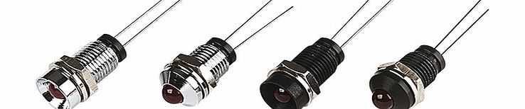 TruOpto L-53GD 5mm Green LED Prominent Chrome L-53GD