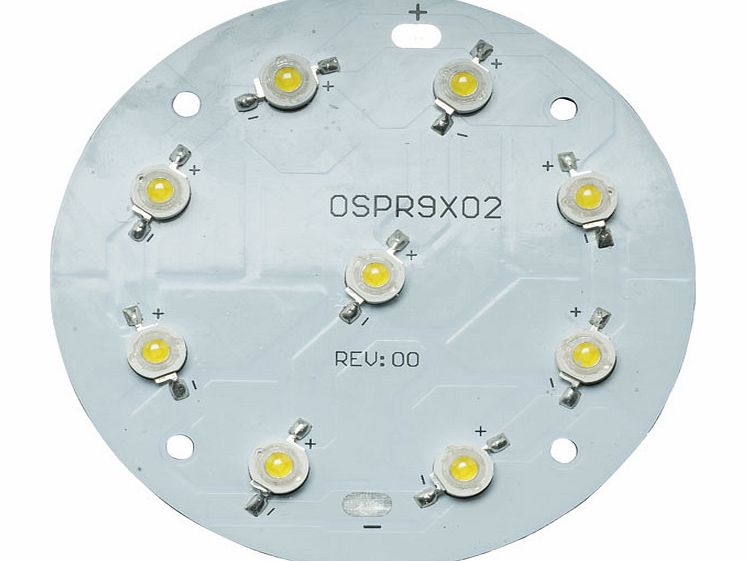 TruOpto Warm White 4000K 9x1W Power Led 765lm