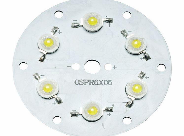 TruOpto White 6500K 6x1W Power Led 600lm