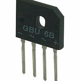 TruSemi Gbu6d Bridge Rectifier 6a 200v GBU6D
