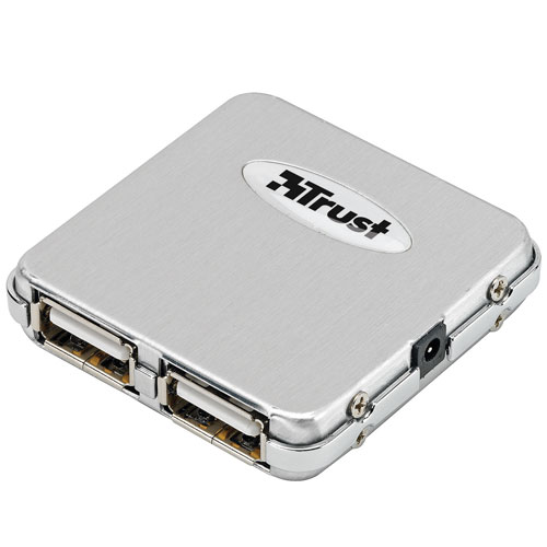 Trust 4 Port Mini USB Hub - Silver