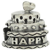 Truth Cutie Sterling Silver Birtday Cake Charm