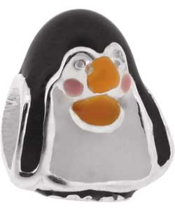 Truth Cutie Sterling Silver Enamel Penguin Charm