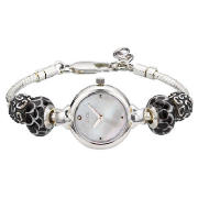 Truth Sterling Silver Black Bead Watch