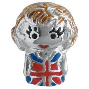 Truth Sterling Silver Brit Chick Doll Charm
