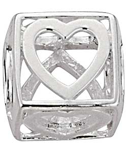 Truth Sterling Silver Heart Box Charm
