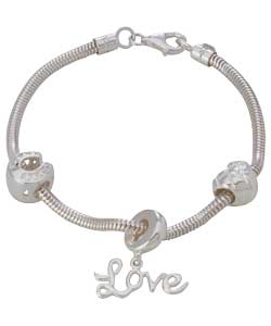 Sterling Silver Lucky in Love Starter