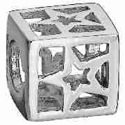 Truth Sterling Silver Open Star Box Charm