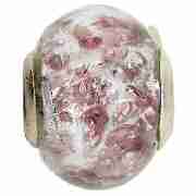 Truth Sterling Silver Pink Murano Glass Charm