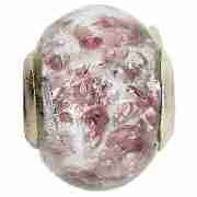Truth Sterling Silver Pink Murano Glass Charm
