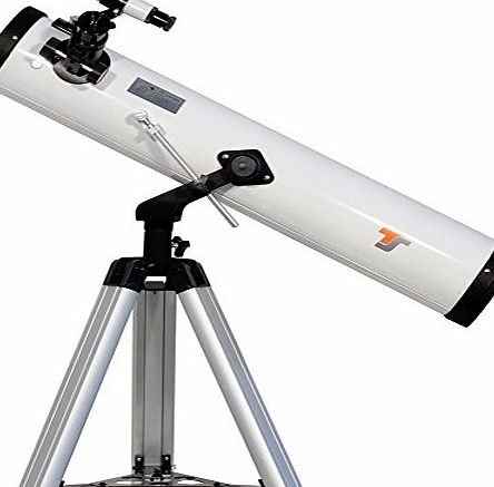 TS Optics TS-Optics Reflector Telescope 76/700 with AZ-2 mount with much better tripod, with many accessories   Moonfilter, ideal for beginners, Starscope767