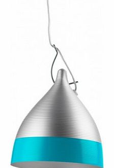 Cone hanging lamp - turquoise blue `One size