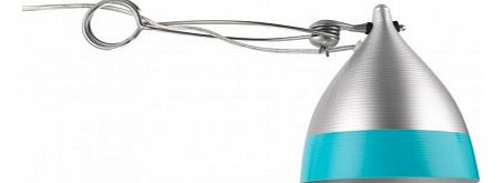 Pinched cone lamp - turquoise blue `One size