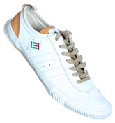 TST 9000L White and Natural Leather Trainers