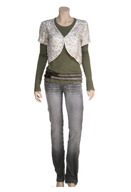 Tsubi Lean Bean Grey Jean by Tsubi