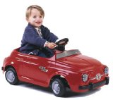 TT Toys Official Licensed Fiat 500 Classic Kids Ride on Outdoor Pedal Car