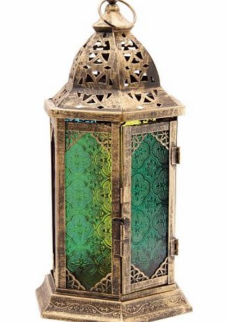 TTG(PUCK) - General Giftware Moroccan Style Lantern with Abstract Pierced Fretwork. A perfect gift for that Birthday Gift, Christmas Present or Fathers day gifts etc...