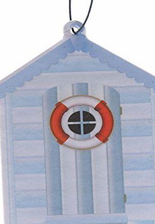 TTG(PUCK) - General Giftware Seaside Design Blue Beach Hut Sea Breeze Air Freshener. A perfect gift for that Birthday Gift, Christmas Present or Fathers day gifts etc...