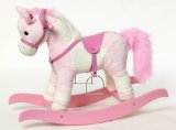 Rocking Horse Pink/White 66 cm