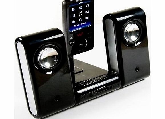 E-volve MP3 Vibe-Dock Home portable speaker system compatible with (Philips GoGear Vibe / Mix / RAGA / Opus / Spark / SA3025 / SA3200 / SA3300 / Ariaz / Muse / CAM / SA3125 / SA3115 / SA6015 / SA6025 